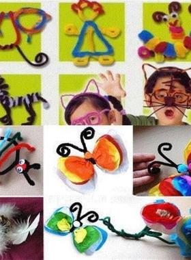 100pcs kindergarden diy chenille stems pipe cleaners