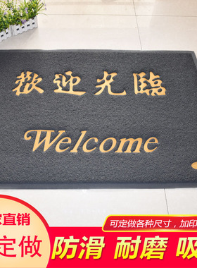 灰色进门家用门口门毯门厅地毯脚垫吸尘吸水进门地垫入户蹭土门垫