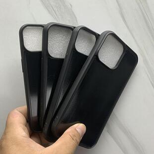 适用于苹果16promax磨砂圆边加厚二合一14plus凹槽手机壳1mm手机壳素材壳diy手工皮具滴胶iPhone11pro/13mini