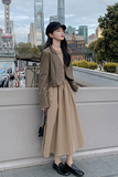 【现货！有买家秀】皮衣+连衣裙3032外套P115K168裙子P105K158，女装套装/套裙，2C166