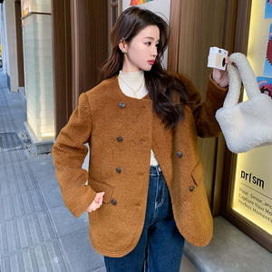【现货】小香风羽绒内胆毛呢外套3093-P235-K338图片