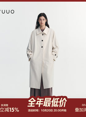 WUUO｜海报风衣天丝棉外套女