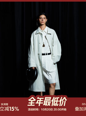 WUUO澳棉经典中长款风衣外套女