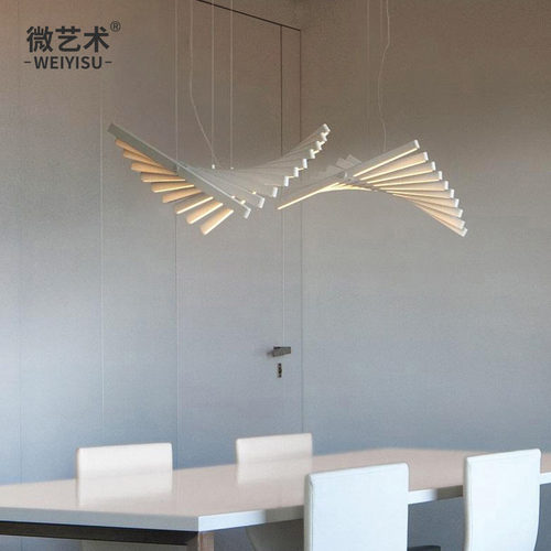 设计师办公简约现代餐厅吊灯鱼骨