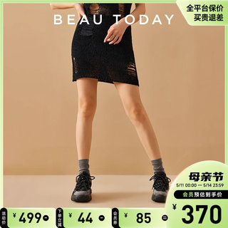 BeauToday秋冬黑色厚底老爹鞋女鞋休闲运动鞋显脚小增高炸街ins潮