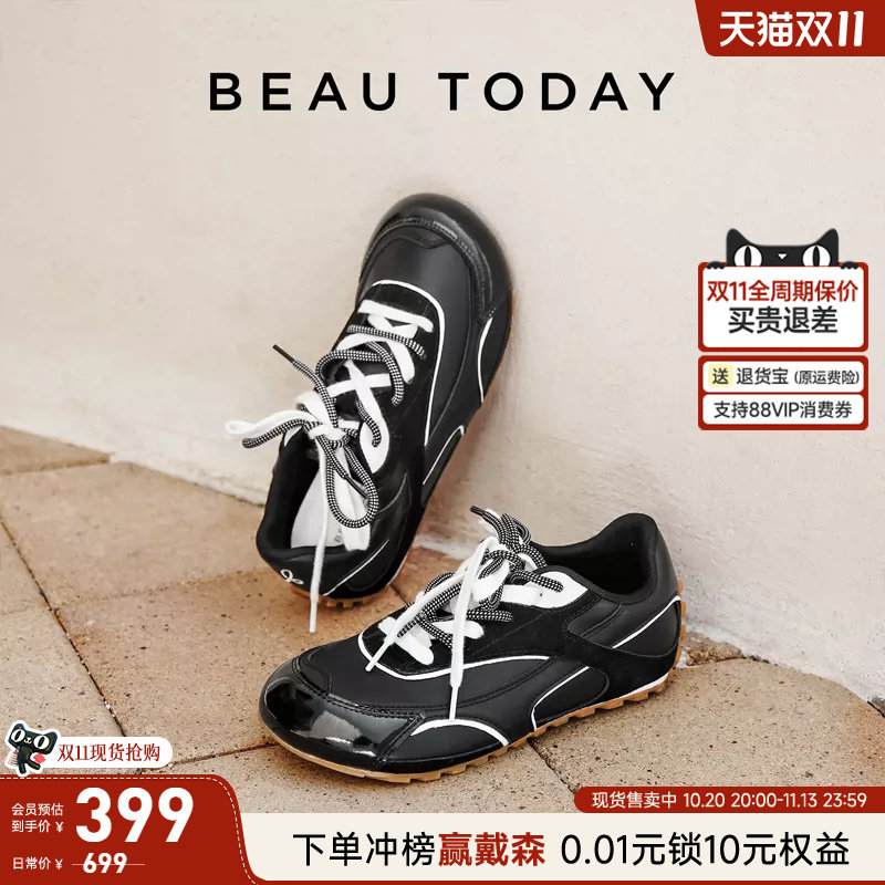 BeauToday德训鞋女新款芭蕾风