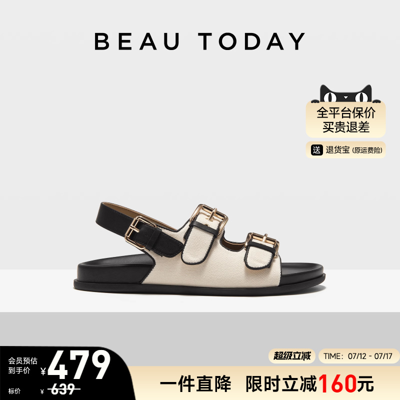 BeauToday休闲时尚勃肯凉鞋