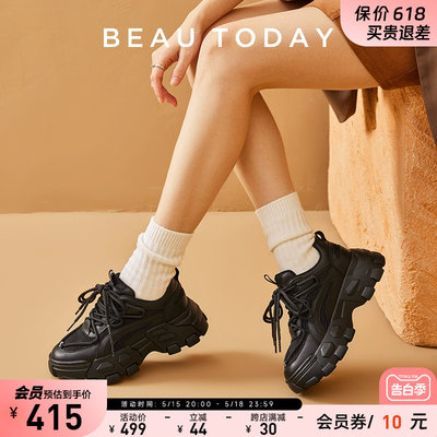 BeauToday时尚双鞋带运动鞋