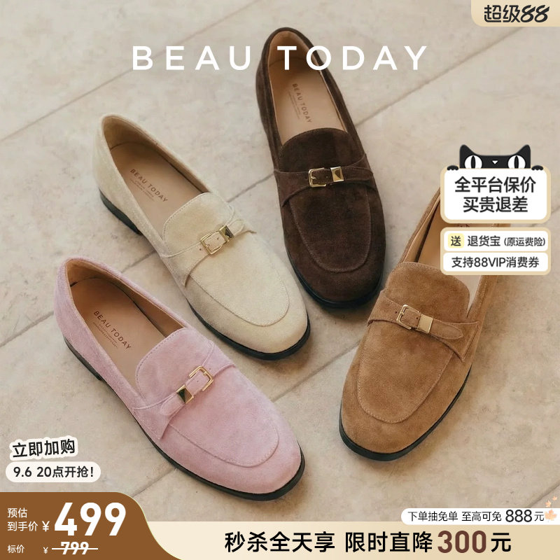 BeauToday乐福鞋英伦风小皮鞋图片