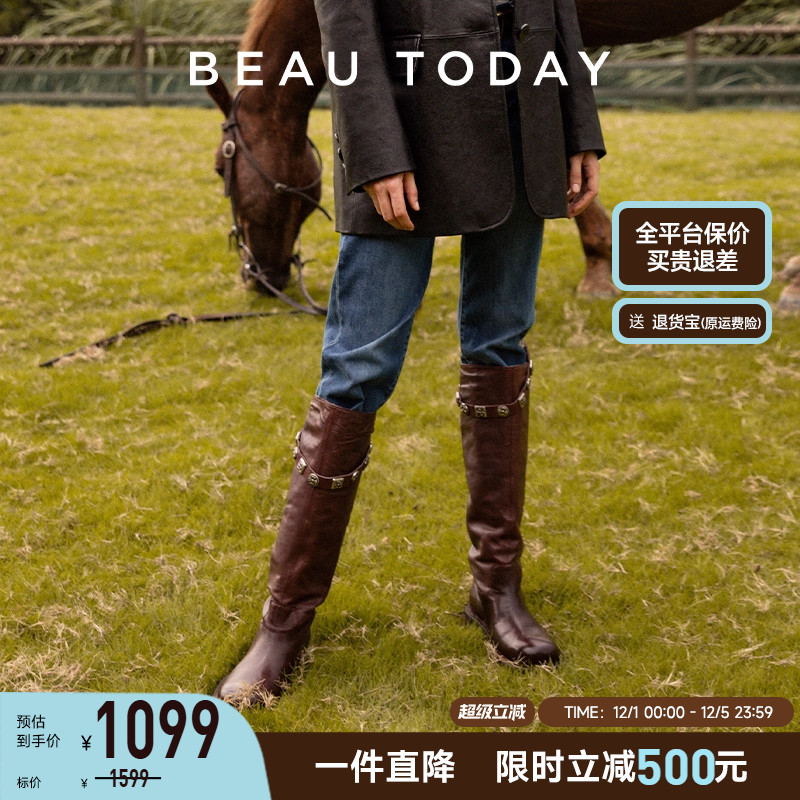 不过膝长筒靴BeauToday