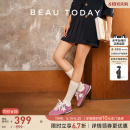 BeauToday樱花派哒星德训鞋女2026夏时尚透气休闲鞋运动鞋星星鞋