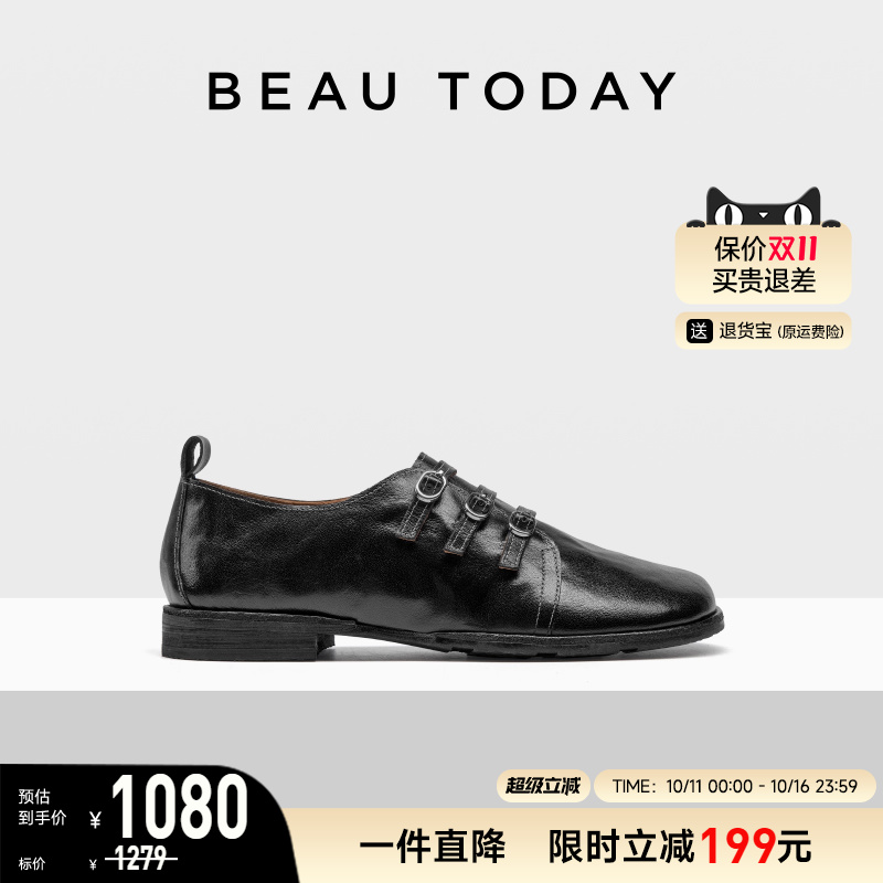 beautoday休闲平底乐福鞋