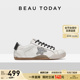 运动休闲鞋 2026春小白鞋 真皮板鞋 女鞋 BeauToday德训鞋 星星鞋 女款