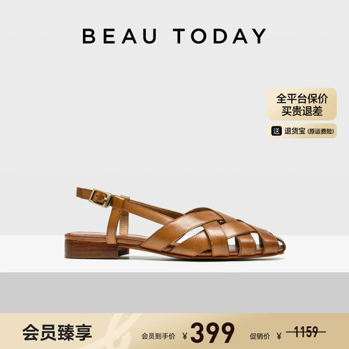 BeauToday罗马凉鞋女款2025新款