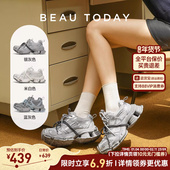 厚底运动鞋 透气轻便休闲鞋 女款 春季 明星同款 BeauToday老爹鞋