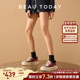 增高板鞋 BT复古休闲鞋 女款 春季 树莓千层 BeauToday厚底帆布鞋