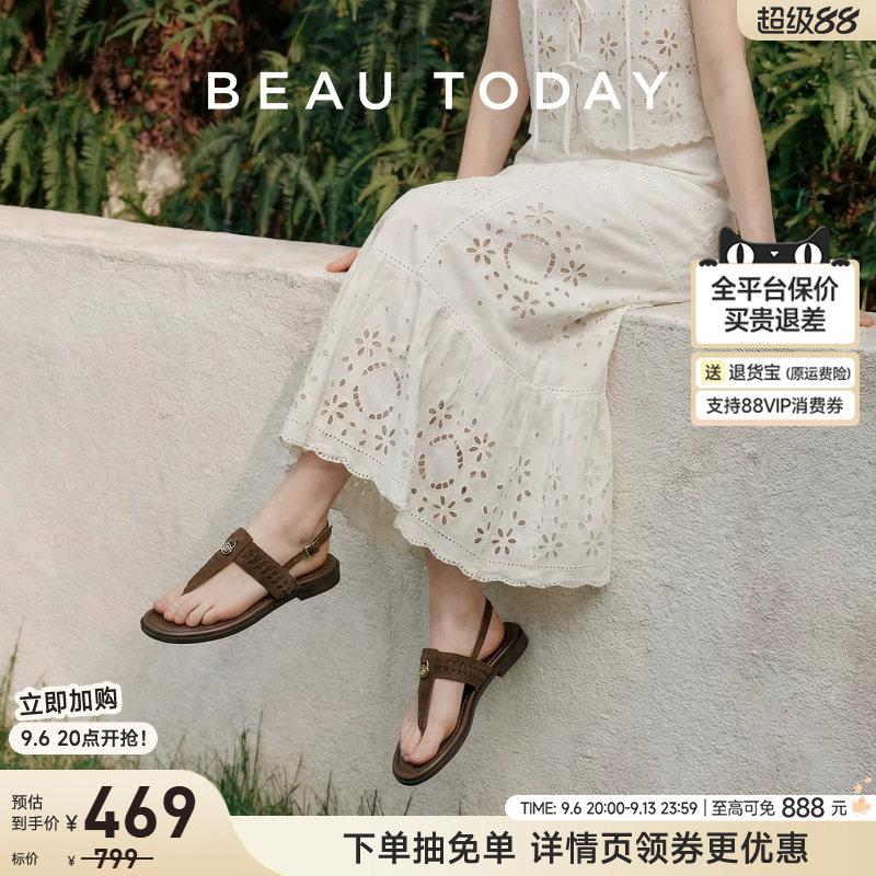 BeauToday罗马凉鞋夏季外穿凉鞋图片