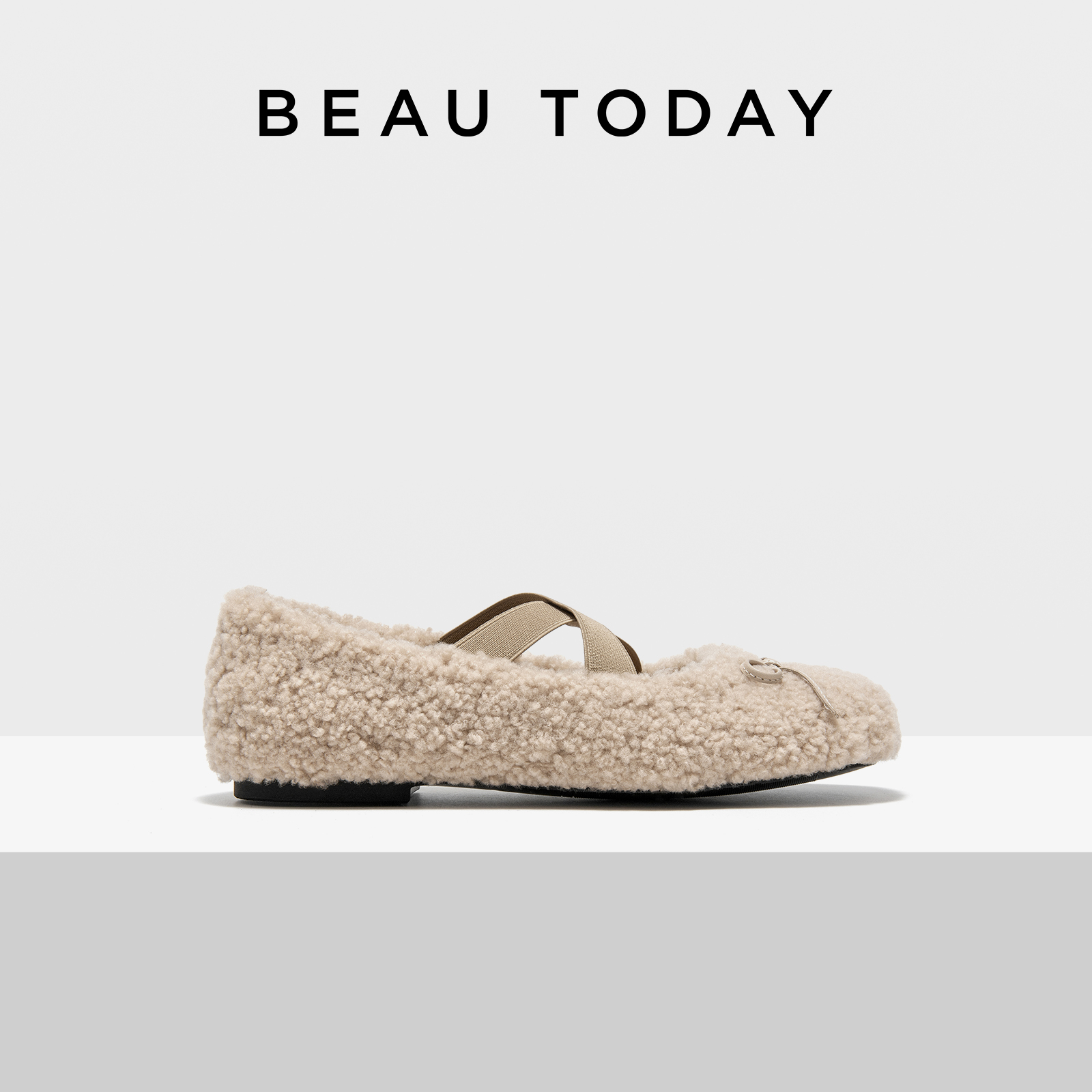 BeauToday芭蕾玛丽珍鞋毛毛鞋