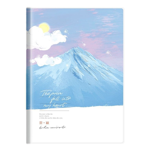 超厚b5英语笔记本子耐用四六级考研加厚胶套本notebook单词本小学生初中生专用外语课堂统一四线英语簿作业本