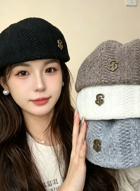 秋冬韩系显脸小百搭贝雷帽女