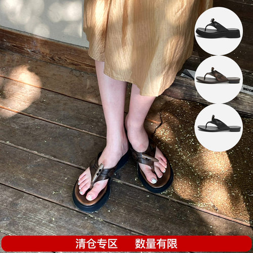 cotemp牛角扣人字拖分趾凉拖鞋