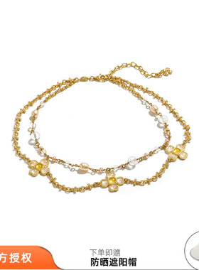 tokokkino 26春夏新款轨迹巴洛克风宝石短项链精致锁骨链百搭