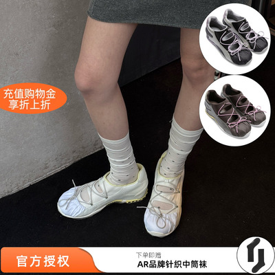 GRAPE镂空穿绳装饰玛丽珍鞋