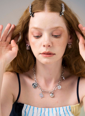 Blingkolio不另可 25新款多层信封项链小众锁骨链M星店