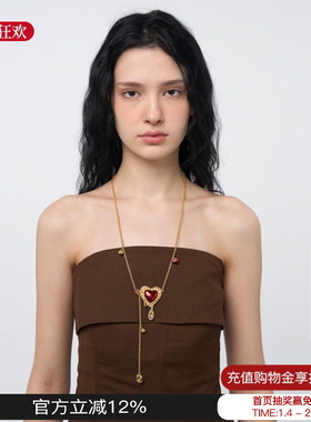 Blingkolio不另可 25新款金色钩针爱心项链M星店