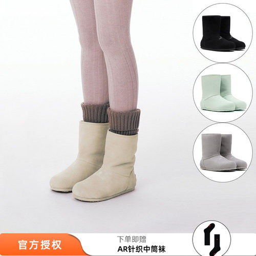 TRAPARWAVES加绒可翻折雪地靴