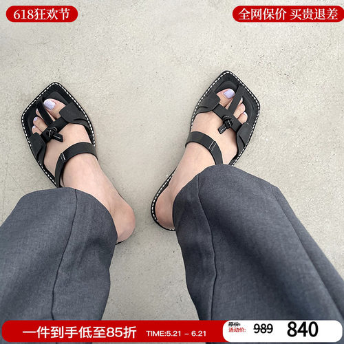 M星店AFFLATUS3平底手缝凉拖鞋