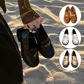 AFFLATUS3 2025新款 纯黄铜餐具手工乐福鞋 赵昭仪同款 平底休闲单鞋