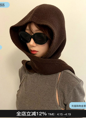 hot holy heart 2026年新款针织长帽羊毛针织帽子巴拉克拉法