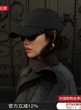 hot holy heart 25秋冬新款巴黎扣小兵棒球帽经典黑色鸭舌帽百搭