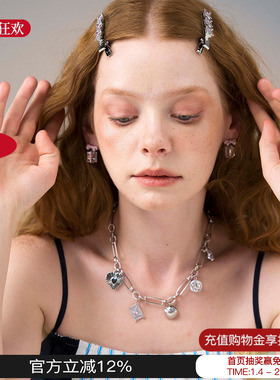 Blingkolio不另可 25新款多层信封项链小众锁骨链M星店