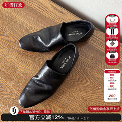 现货homework atelier 2025新款一脚蹬单鞋乐福鞋休闲单