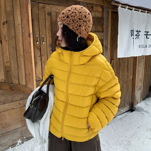 95白鸭绒排骨巨好看短款羽绒服女