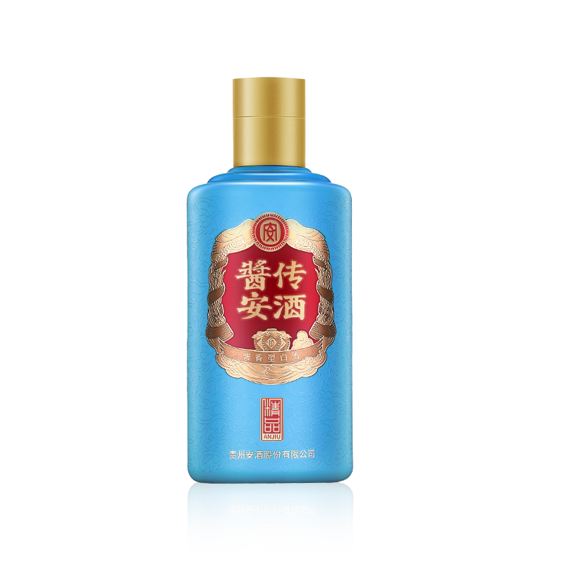 贵州安酒精品小酒53度酱香型白酒125ml*1裸瓶（品鉴装）