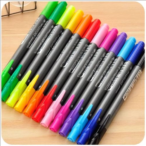 慕那美进口双头中性笔