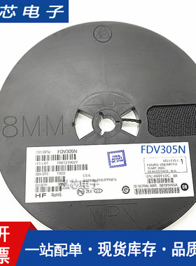 FDV305N 丝印305 SOT-23 贴片三极管 MOS N沟道 场效应管