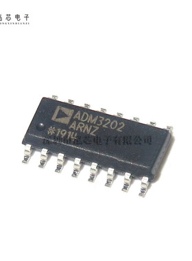 ADM3202ARNZ-REEL7 全新现货 SOIC-16 RS-232线路驱动器/接收器