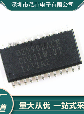 OZ9902AGN全新现货 029902GN CGN DGN LED背光控制芯片 SOP-24