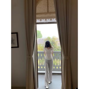 GYOKUU 【软糯氧气】2026ss 空气层凉感直筒休闲长裤