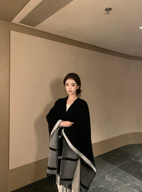 GYOKUU【东方贵女】 2026aw maxmar*深灰色百搭围巾大披肩