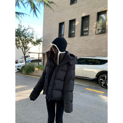 GYOKUU 【高效实穿】90白鸭绒连帽宽松羽绒服