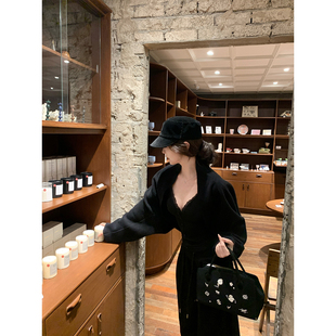 50羊毛黑色蝙蝠袖 2025aw 宽松毛衣外套 日系清冷 GYOKUU