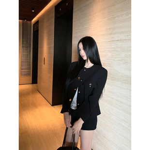 黑色金属扣直筒版 高智感 夹克外套 2025ss GYOKUU