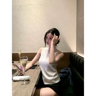 蕾丝拼接羊毛针织背心 2025aw GYOKUU 一见倾心