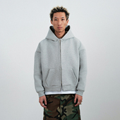 600G纯棉复合内层加厚BOXY短宽卫衣帽衫 SWFI远东 25AW 拉链外套