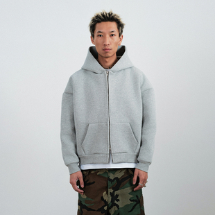 拉链外套 600G纯棉复合内层加厚BOXY短宽卫衣帽衫 SWFI远东 25AW